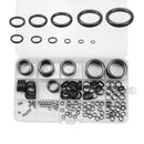 160Pcs 3.7mm-30mm Ceramic Fishing Rod Guide Rings Wear Resistant Rod Repair Kit