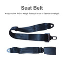 2x 2-Point Retractable Adjustable Lap Sash Seat Belt Strap Suitable For Car & Truck