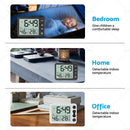 Small Mini Digital Clock Temperature ?? Alarm Travel LCD LED Battery Black White