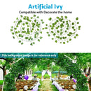 12x2M Green Plastic Leaf Foliage Artificial Ivy Suitable For Decorating Homes 12x2M Green Plastic Leaves