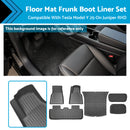 Floor Boot Frunk Mat Set 3D All-Weather Suitable For Model Y 2025-On Juniper RHD