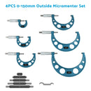 6x Precision Outside Micrometers 0-150mm Suitable For Machinist ¡§C Carbide 0.01mm