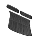 3x Trunk & Frunk Mat TPR Black Suitable For Tesla Model Y 2021-2024