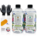 Epoxy Resin Art DIY UV Crafts Glass Water Clear Epoxy Coating 1 1 2 1 3 1 AB Kit