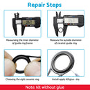 160Pcs 3.7mm-30mm Ceramic Fishing Rod Guide Rings Wear Resistant Rod Repair Kit