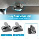 2x Grey Sun Visor Clip Part LH /RH Side For Hyundai i20 Getz Visor Clip