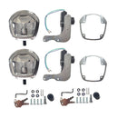2x Power Operated Recessed Folding Whale Tail T Lock Handle Suitable For Trailer Tool Box