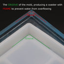 6 Pics Set Coaster Resin Casting Mold Silicone Jewelry Making Mould Craft
