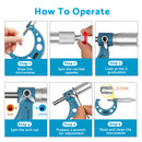 6x Precision Outside Micrometers 0-150mm Suitable For Machinist ¡§C Carbide 0.01mm
