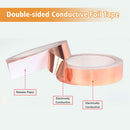 Double / Single Sided Copper Foil Tape EMI Shielding Conductive Adhesive Tapes - 20m x 50mm