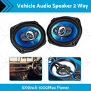 12V 6x9 inch  Car Door Coaxial Vehicle HiFi Audio 2 Way Stereo Speaker 1000W