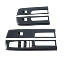 4x Window Lift Panel Cover Trim Suitable For Mitsubishi L200 Triton 23-25 Carbon
