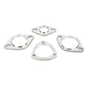 Universal Exhaust Flange Plate Set 304 Stainless Steel 2.5in 63mm 3 Bolt Gasket