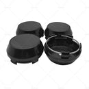 4PCS Hub Cap 60mm NO Logo Black Base Universal For Wheel Center Caps Rim Black
