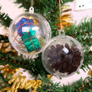 10pcs 8cm 10cm Christmas Balls Xmas Tree Ornament Decoration Plastic Bubbles AU