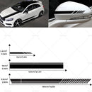5x Car Side Body Sticker Vinyl Hood Roof Decals Racing Long Stripe Universal