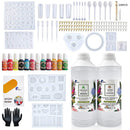 Epoxy Resin 1:1 AB Kit Craft Coating UV Color Pigment Paste Liquid Silicone Mold