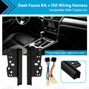 Suitable For Toyota Car Stereo Double Din Dash Facia Fascia Kit + ISO Wiring Harness