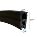 20 Metres Pinchweld Rubber Seal Suitable For Car Van Toolbox Boot Edge Seal 051