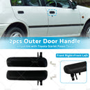 Pair LH+RH FRONT Outer Door Handle Suitable For Toyota Starlet EP91 96~99 Black
