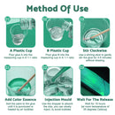 2Ltr Epoxy Resin 1:1 AB Kit Art DIY UV Crafts Glass & Water Clear Epoxy Coating