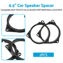 2PCS 6.5 inch  Car Speaker Spacer Suitable FOR TOYOTA HILUX BLADE FORTUNER RAV4 LEXUS BYD