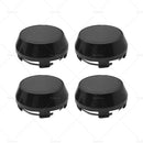 4PCS Hub Cap 60mm NO Logo Black Base Universal For Wheel Center Caps Rim Black