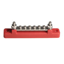 2 Way 6 Way Bus Bar Power Distribution 12V 150A Rated Terminal Block Black Red
