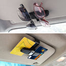 2X Luxury Car Sunglasses Holder Car Visor Sunglasses Clip Sun Ticket Card Hold