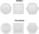 6 Pics Set Coaster Resin Casting Mold Silicone Jewelry Making Mould Craft