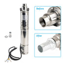 48V 750W MPPT Solar Water Pump 3 inch  Screw Submersible Bore Pump Deep Well 140M
