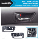 Pair LH+RH Inner Door Handle Front or Rear Chrome Suitable For Toyota Camry CV 36 02~06