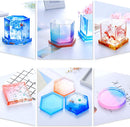 6 Pics Set Coaster Resin Casting Mold Silicone Jewelry Making Mould Craft