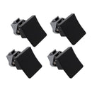 4x Door Cupboard Latch Knob Square Shape Handle Push Locks for Caravan RV Marine