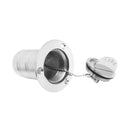 1.5 inch  Fuel Deck Fill Keyless Polished Fuel Filler Stainless Steel For Marine Boat