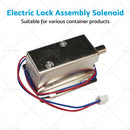 Round Electronic Solenoid Latch Lock 12V 0.6A Electric Release Assembly Catch