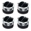 4x Dash Air Vents Black Chrome Suitable For Ford F-250 F-350 Super Duty 08-16