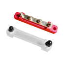 2Pcs Bus Bar Power Distribution Terminal Block 2 Way 12V 150A Busbar Red & Black