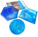 6 Pics Set Coaster Resin Casting Mold Silicone Jewelry Making Mould Craft
