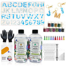 Epoxy Resin 1:1 AB Kit Craft Coating UV Color Pigment Paste Liquid Silicone Mold