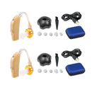 Digital Rechargeable Hearing Aid Aids Kit Behind the Ear Sound Voice Amplifier
