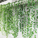 12x2M Green Plastic Leaf Foliage Artificial Ivy Suitable For Decorating Homes 12x2M Green Plastic Leaves