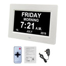 7 inch  LED Large Digital Day Clock Calendar Dementia Date Week Month Year Time Wall