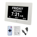 7 inch  LED Large Digital Day Clock Calendar Dementia Date Week Month Year Time Wall