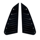 2x Gloss Black Rear Window Louvers Suitable For Subaru Impreza WRX 2011-2014