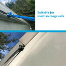 2 PCS Awning Rail Stoppers Rail Track Screws for Boat RV Caravan Stainless Steel