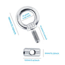 2 PCS Awning Rail Stoppers Rail Track Screws for Boat RV Caravan Stainless Steel