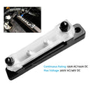 2Pcs Bus Bar Power Distribution Terminal Block 2 Way 12V 150A Busbar Red & Black
