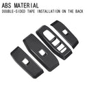 4Pcs Window Lift Panel Trim ABS Carbon Fiber Suitable for Prado LC250 2024 2025