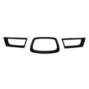 3x Gloss Black Front Grille Trim Suitable For Subaru Impreza WRX MK6 2006-2007